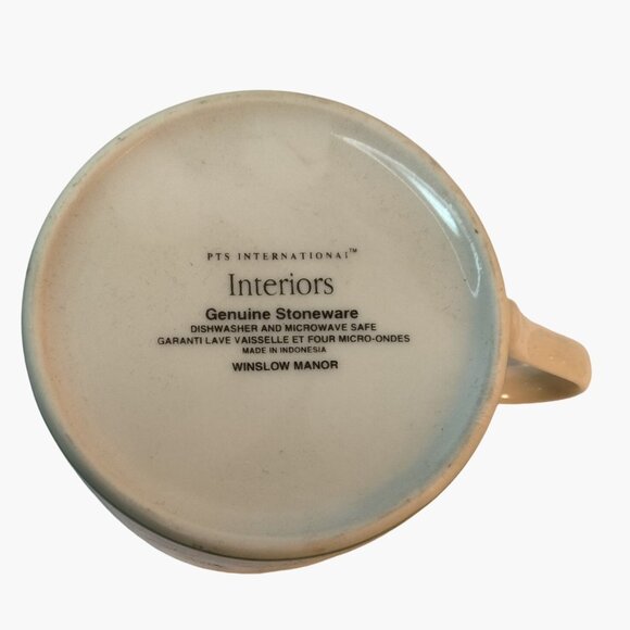 Winslow Manor Stoneware Mug Teacup Botanical Floral International Interior lot 2 - Picture 11 of 13